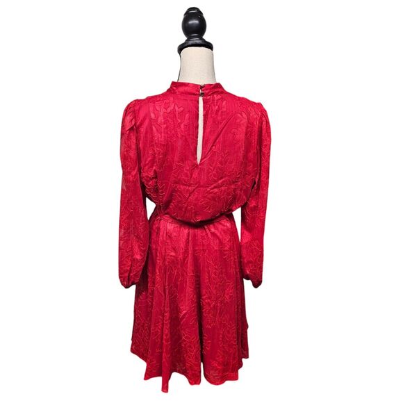 Maia Dress Women’s 12 Sheer Overlay with Burnout Velvet Metallic Thread Holiday - Picture 2 of 10